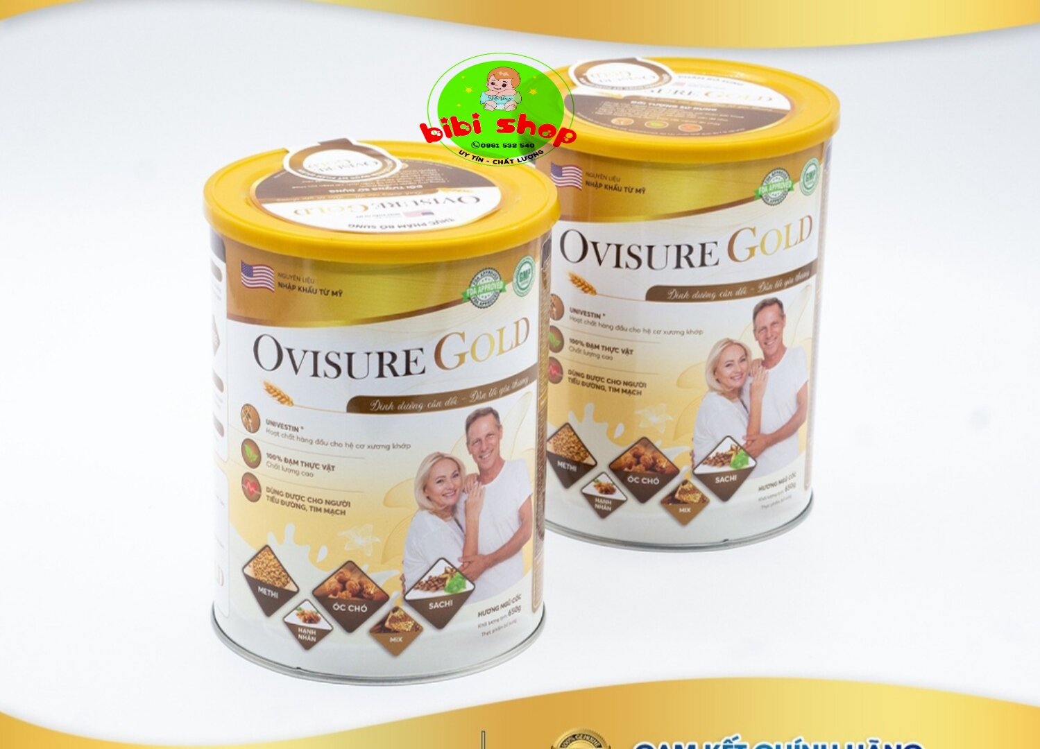 [Hoàn Tiền 12%]Sữa Ovisure gold combo 2 hộp sữa hạt Ovisure gold