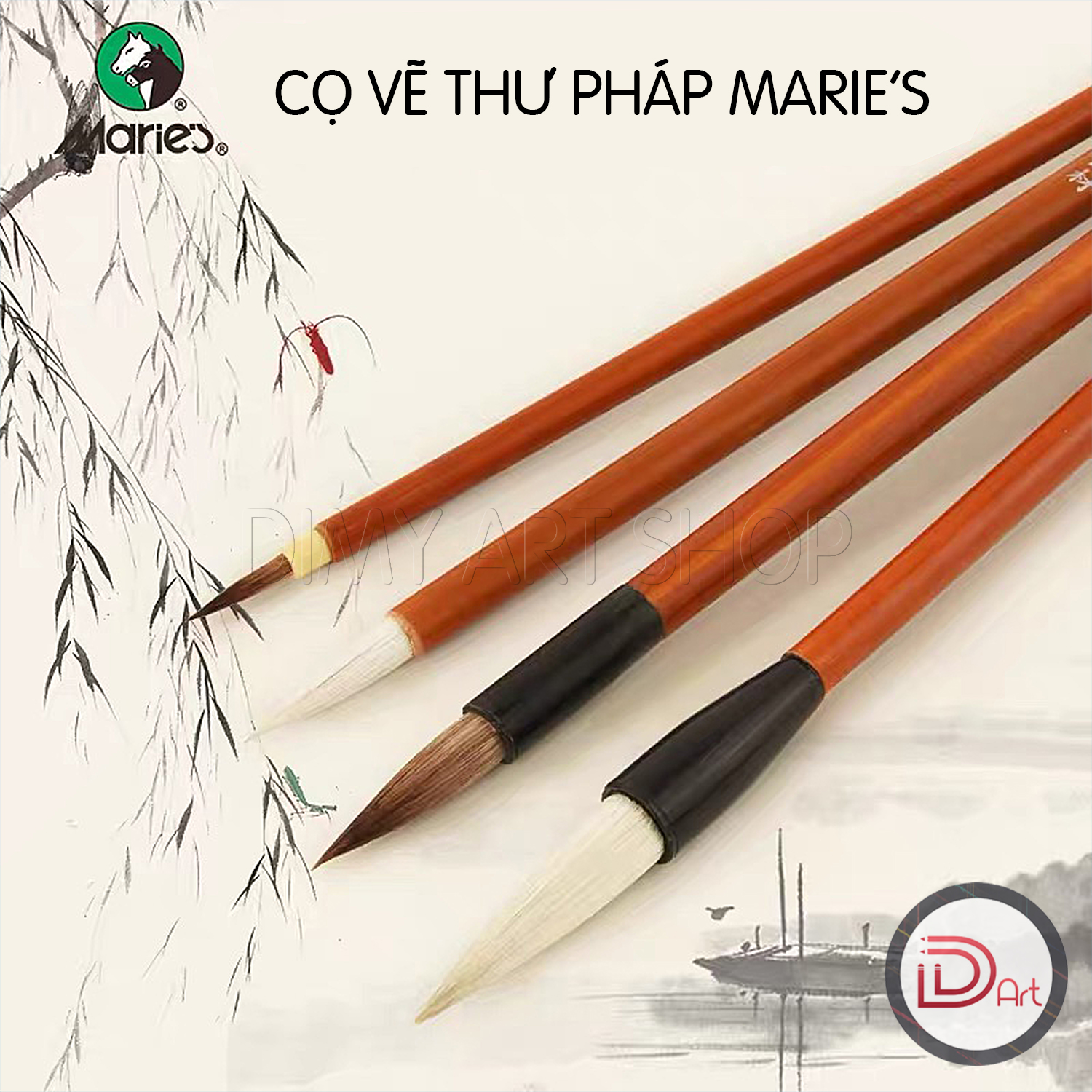Bộ cọ vẽ thư pháp marie's