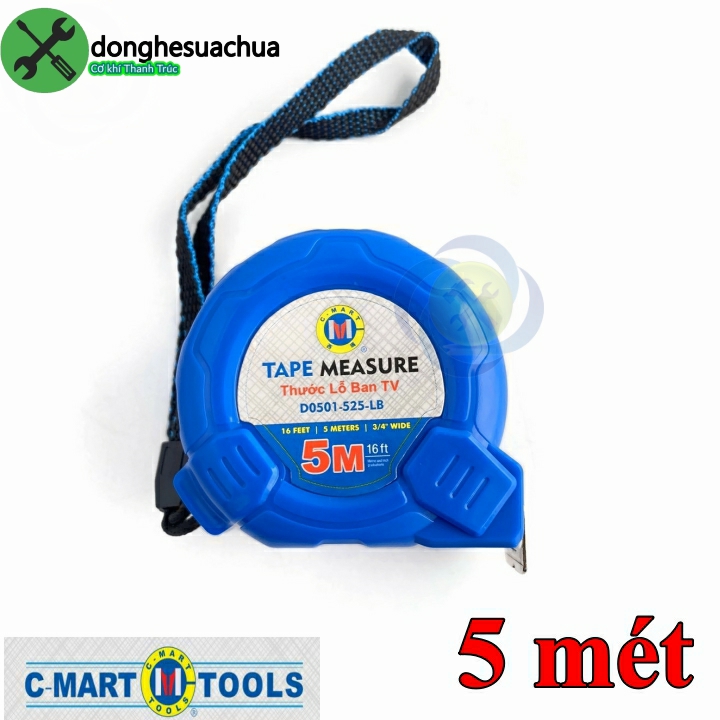 Thước lỗ ban 5 mét c-mart d0501-525-lb