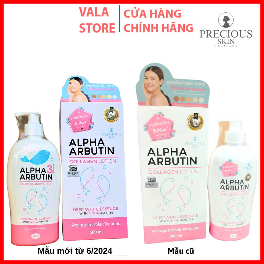 Sữa Dưỡng Thể Trắng Da Alpha Arbutin 3 Plus Collagen Lotion 500ml dưỡng trắng da