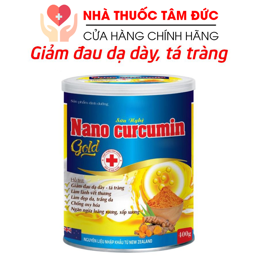 Sữa Nghệ Nano Curcumin Gold giảm viêm loét dạ dày tá tràng giúp đẹp sáng