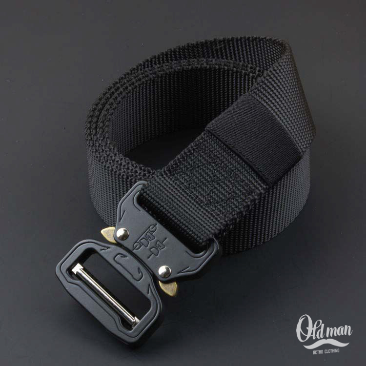 Thắt Lưng Nam, Dây Nịt Chất Liệu Vải Dù, Đầu Khóa Hợp Kim Cao Cấp Phong Cách Cổ Điển, Hàn Quốc, Vintage