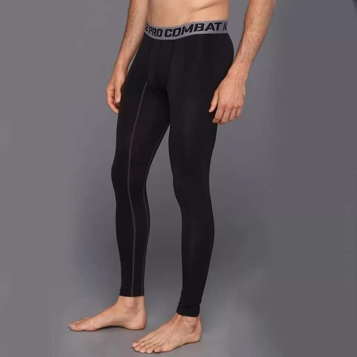 Quần giữ nhiệt combat pro legging tập gym nam dáng dài màu đen