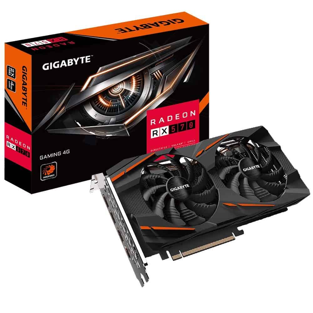 Card VGA RX 570 Gigabyte- RADEON RX 570 Gaming 4G/8G Full cổng
