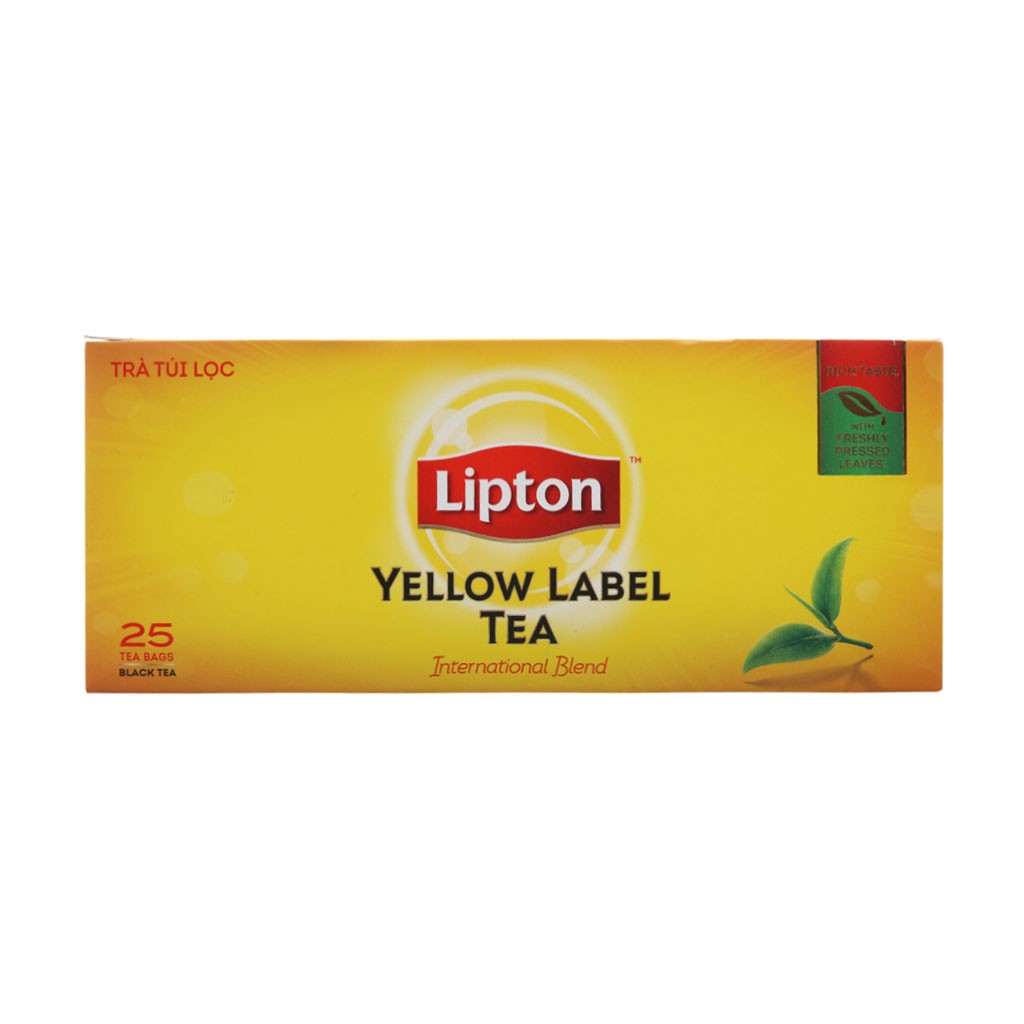 Trà túi lọc lipton yellow label tea hộp 50g