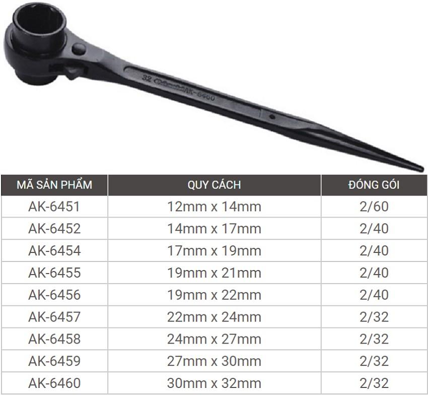Cần đuôi chuột tự động asaki ak-6458 c2-24x27mm