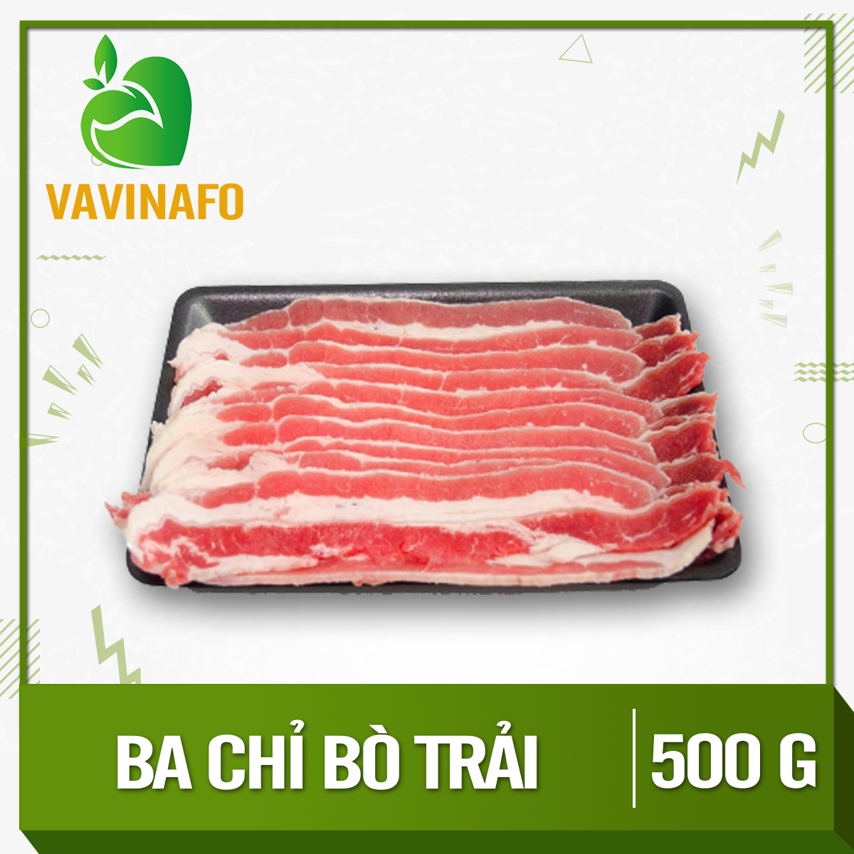 HCM - Ba chỉ bò cắt lát mỏng trải - Thích hợp với các món nướng, nhúng lẩu, xào,... -