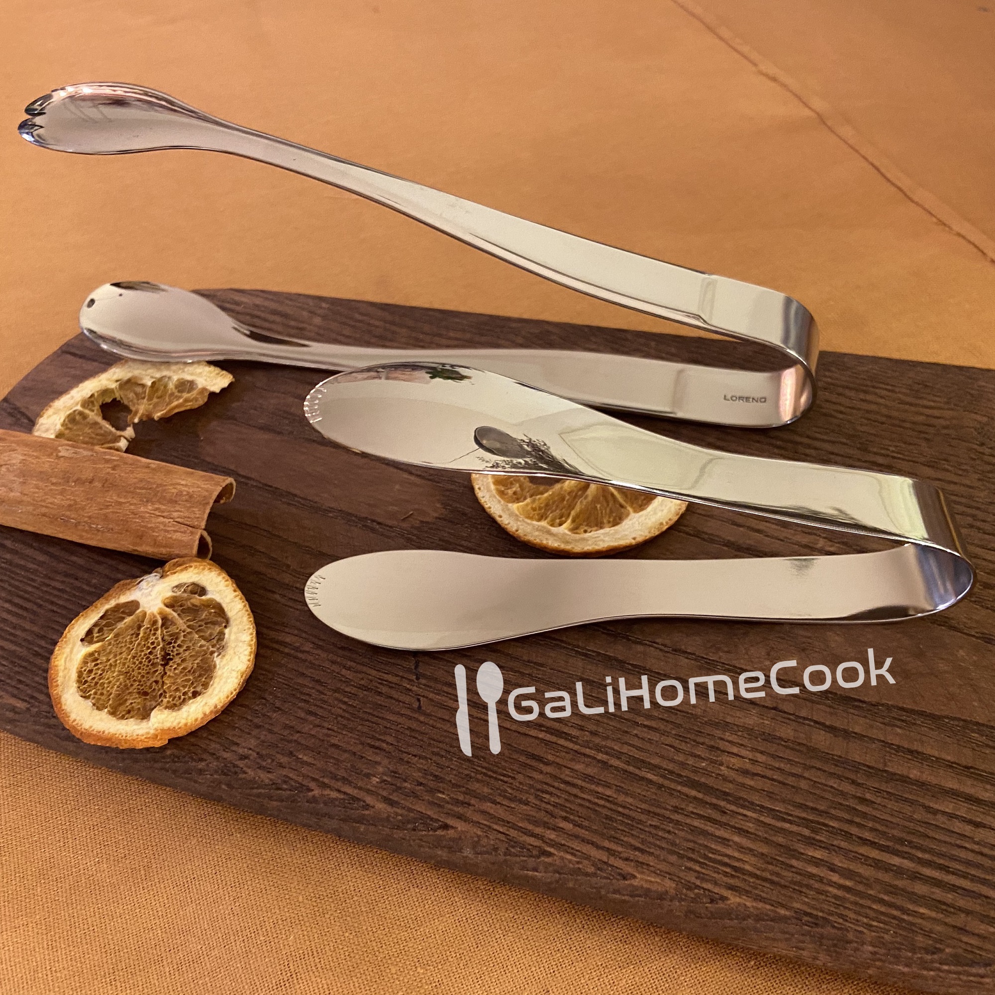 Kẹp gắp đá, gắp bánh, gắp thức ăn lỗ inox 304 bh lorena - galihomecook