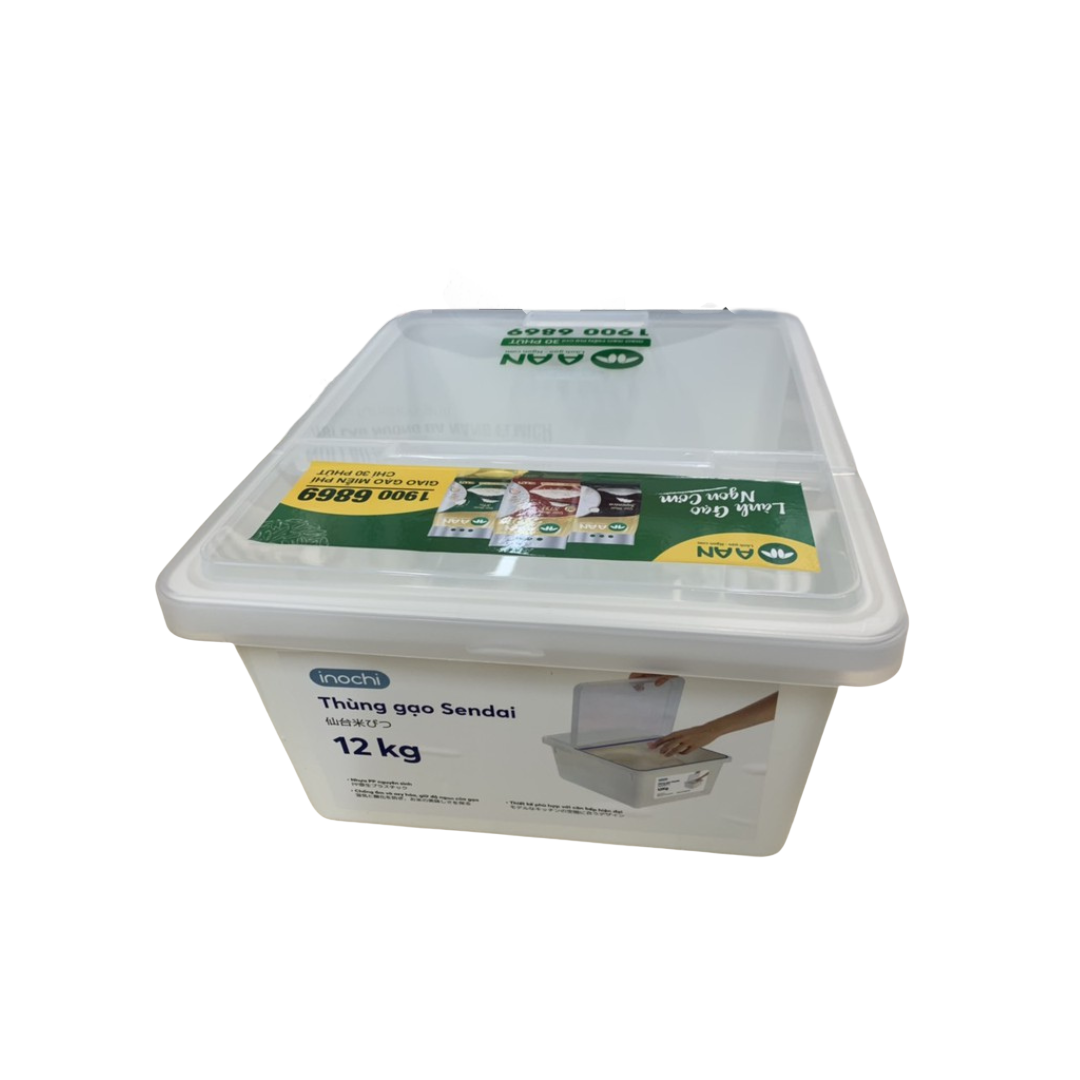 Thùng đựng gạo sendai inochi 12kg hàng khuyến mãi