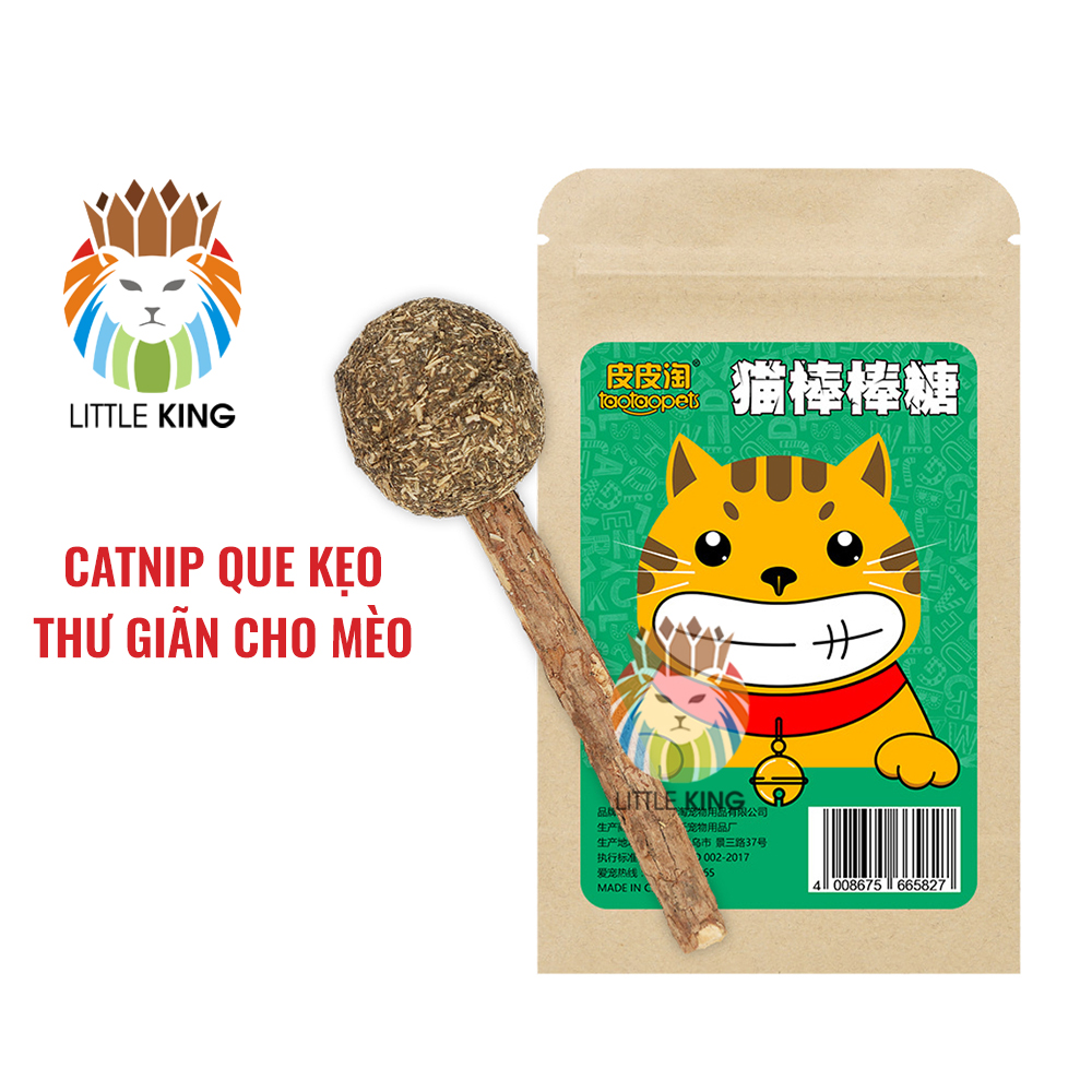Catnip cho mèo hình que kẹo, cỏ bạc hà mèo giúp mèo thư giãn Little King pet shop