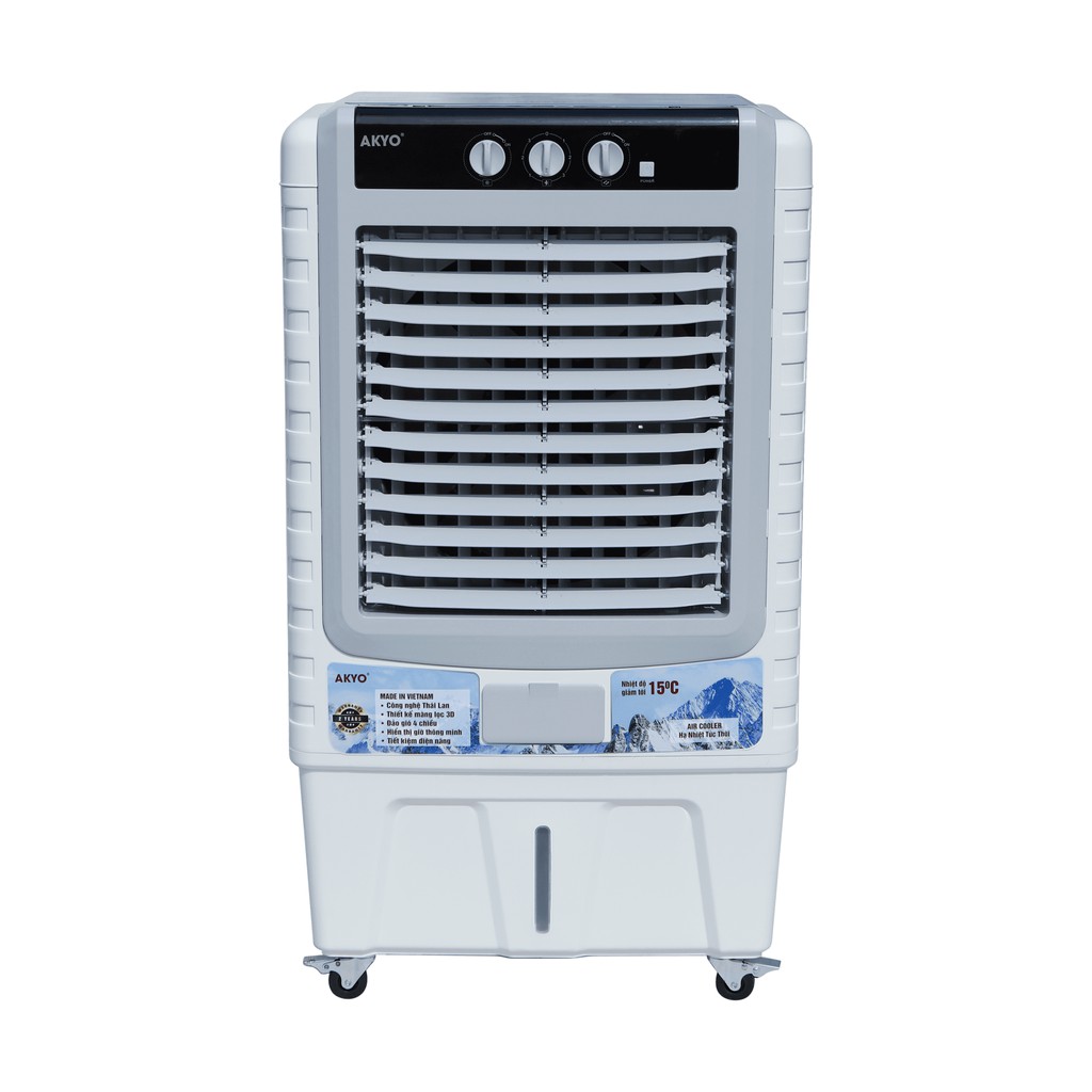 Quạt điều hòa không khí akyo inverter ak80-c 8.000m3/h 200w tặng kèm 2 đá khô bảo hành 24 tháng