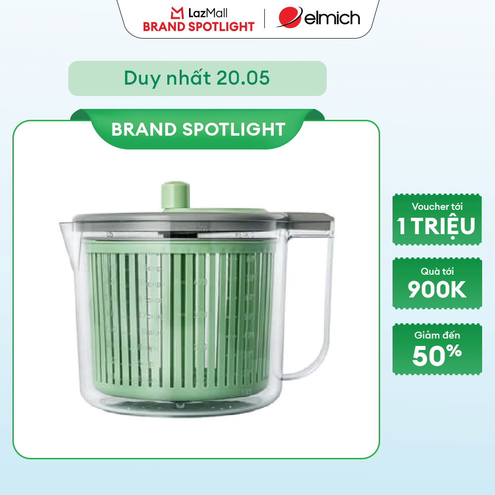 (Chỉ 15-17.07)Rổ quay rau Elmich EL8421