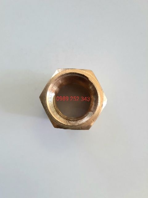 Nối ms 21mm 2 đầu ren trong 21mm
