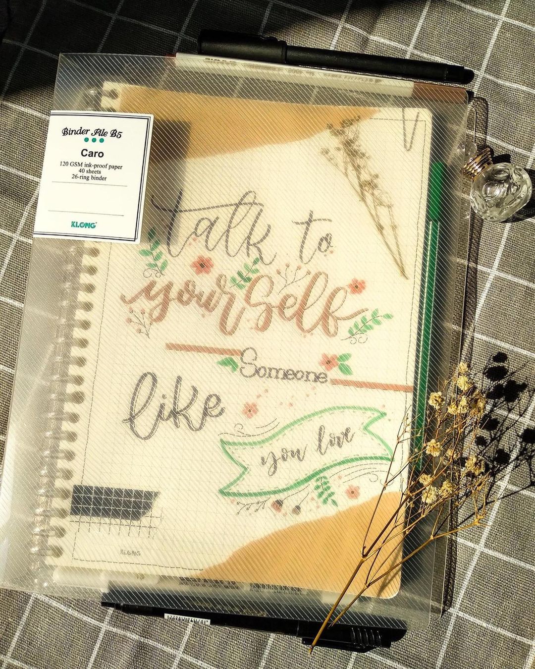 (Video+ảnh thật) SỔ CÒNG NHỰA SIZE B5 SẴN GIẤY KLONG 120GSM SIÊU DÀY GHI CHÉP HỌC TẬP BULLET JOURNAL TAKE NOTES