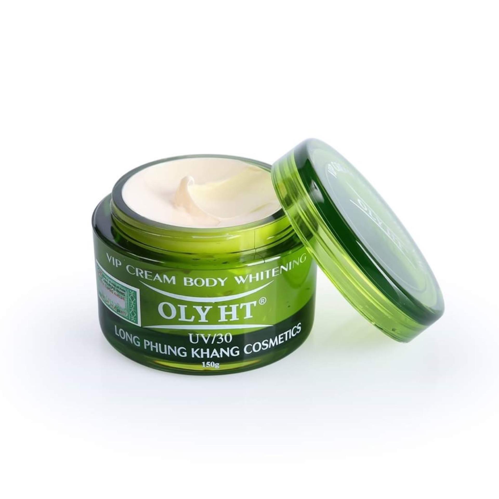 KEM DƯỠNG TOÀN THÂN ( BODY ) TRẮNG DA - CHỐNG NẮNG  VIP ( NHAU THAI CỪU) xanh 150G OLY HT