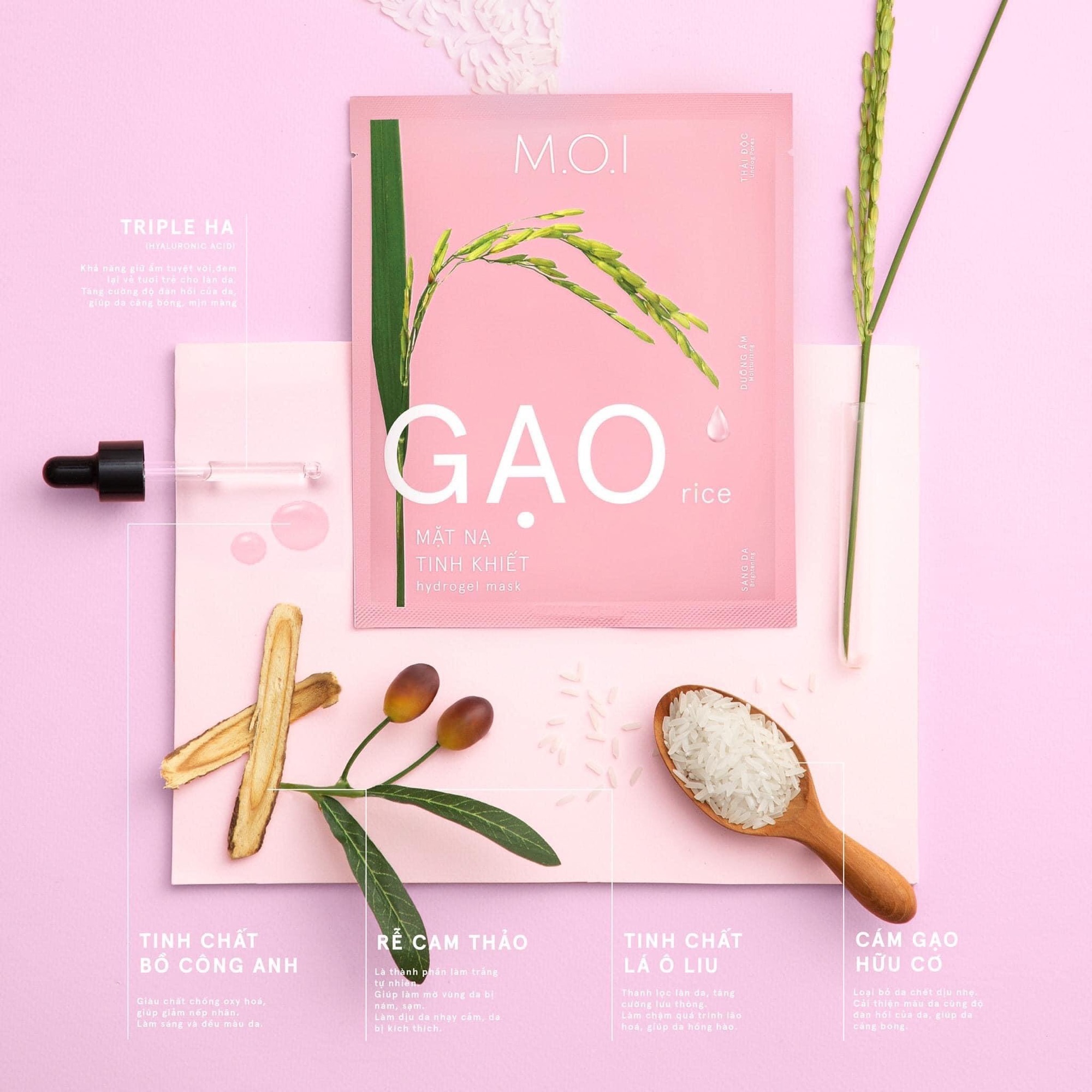 [HCM]M.O.I MẶT NẠ GẠO TINH KHIẾT HỒ NGỌC HÀ