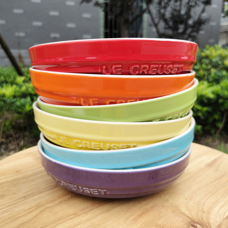 [ Free Ship ] - AI AN 28 - Bowl Đĩa sâu lòng le creuset 20cm đĩa sâu dùng decor trang trí bàn ăn đựng các món salad, món xào đẹp mắt tăng vị giác món ăn