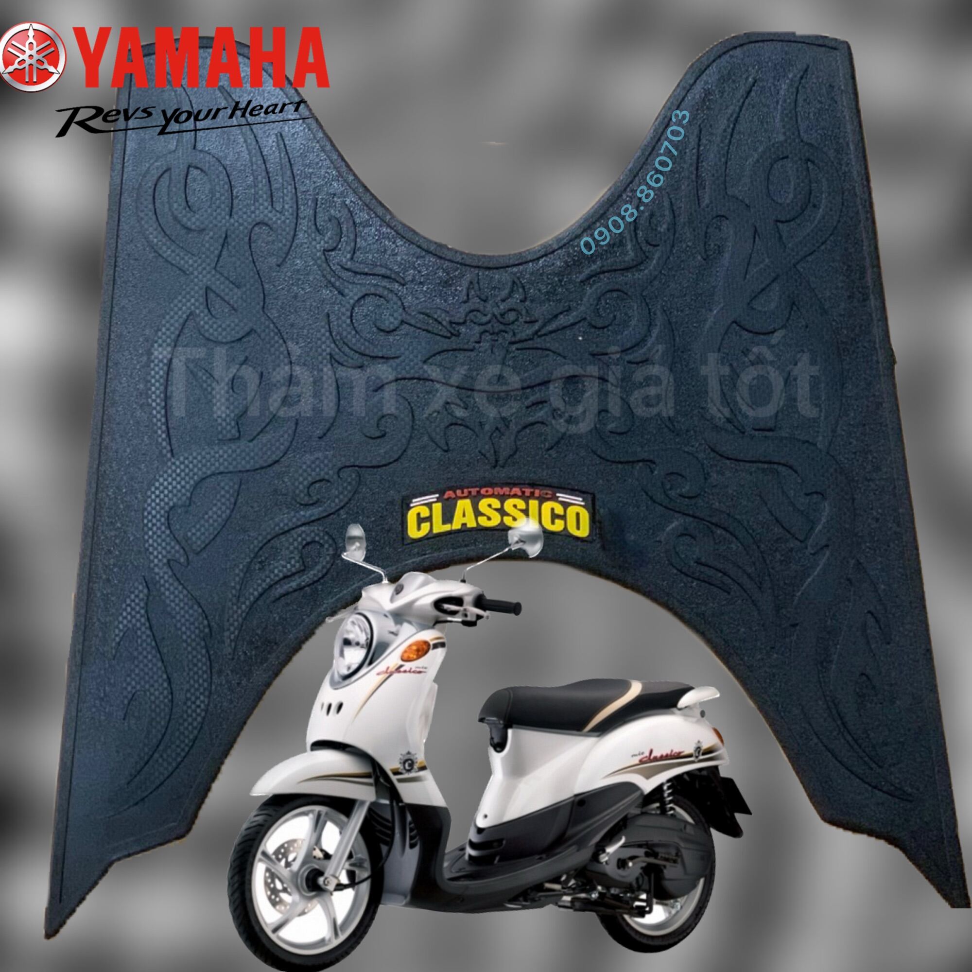 Thảm xe Yamaha Classico,thảm cao su lót sàn Classico