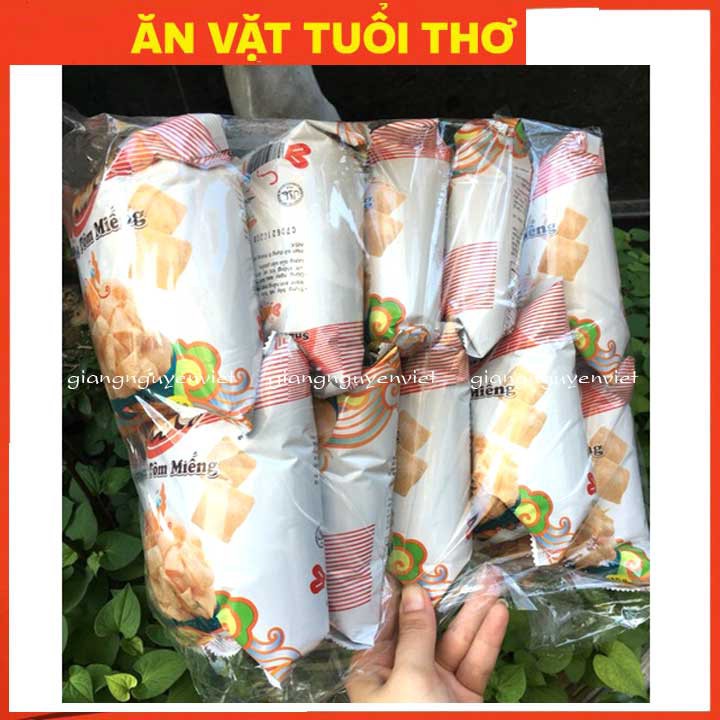 Bịch 10 gói 14g bim snack tôm miếng oishi 14g/gói