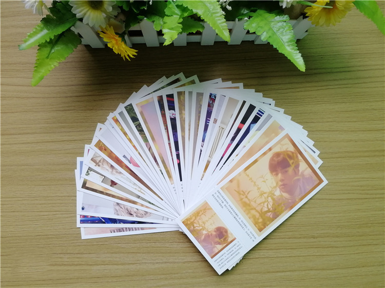 Postcard BTS bản valentine trắng