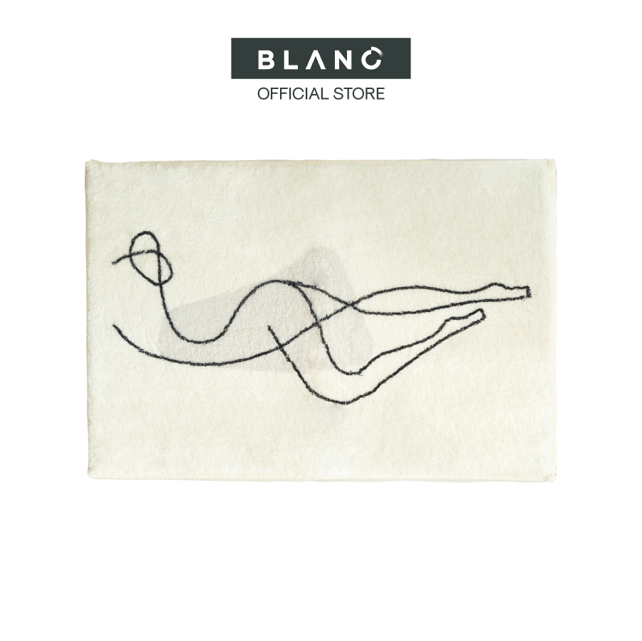 Thảm lau chân nhà bếp thảm chùi chân chống trượt corps blanc' 60 x 40