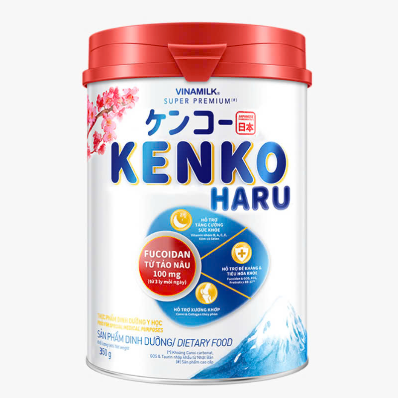 Sữa bột KenKo Haru Vinamilk hộp thiếc 350 gr ( sp dành cho người lớn ) 00826