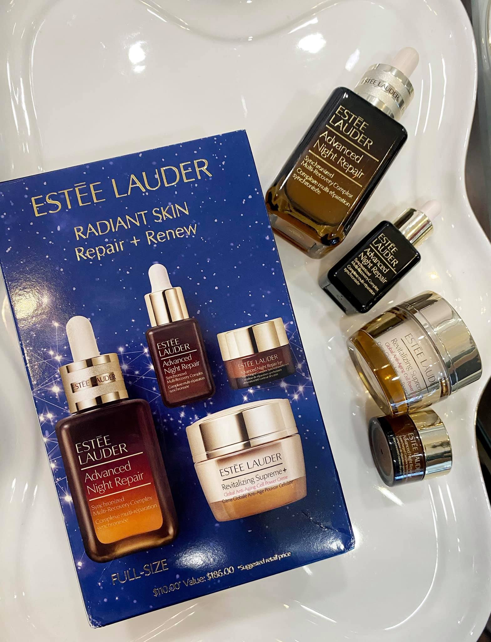 Set Estee Lauder Radiant Skin Repair + Renew có serum 50ml + 15ml
