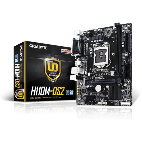 Main Gigabyte H110 DS2 DDR4 mới full hộp bảo hành 36 tháng