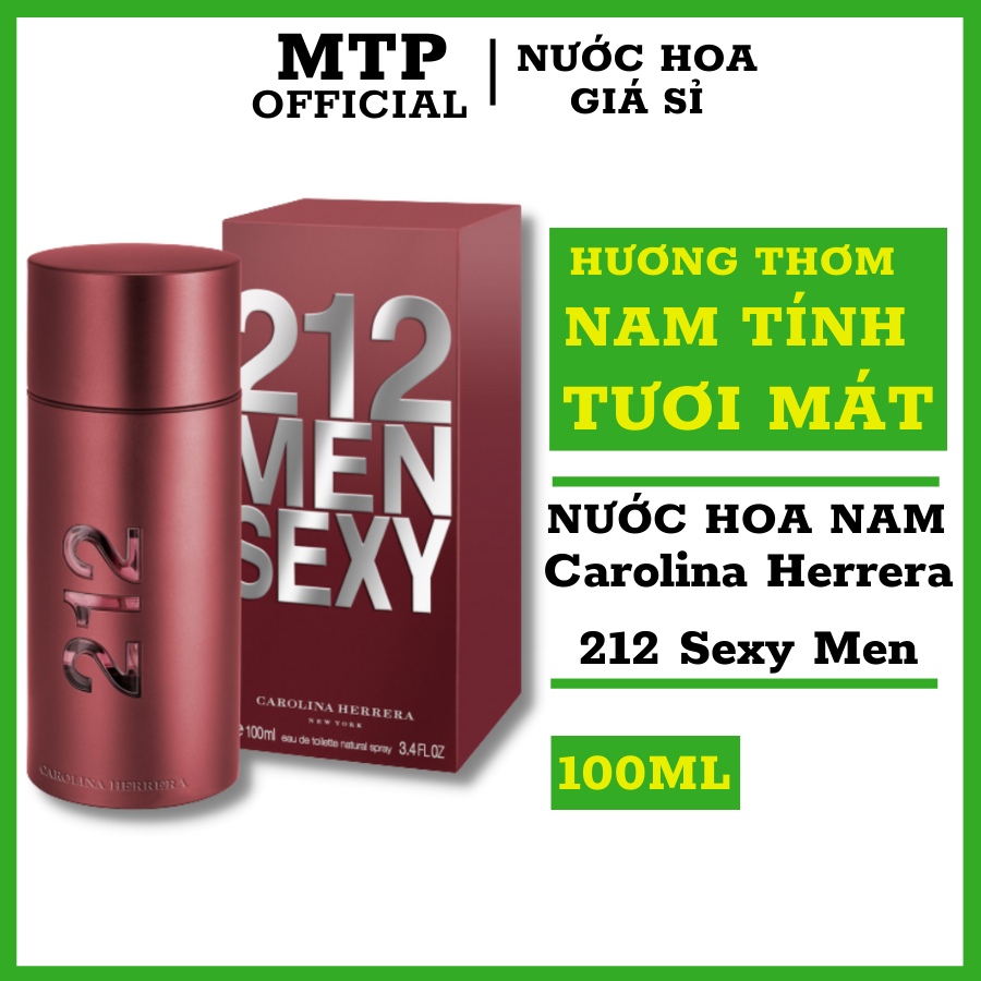 Nước hoa nam carolina herrera 212 sexy men dung tích 100ml
