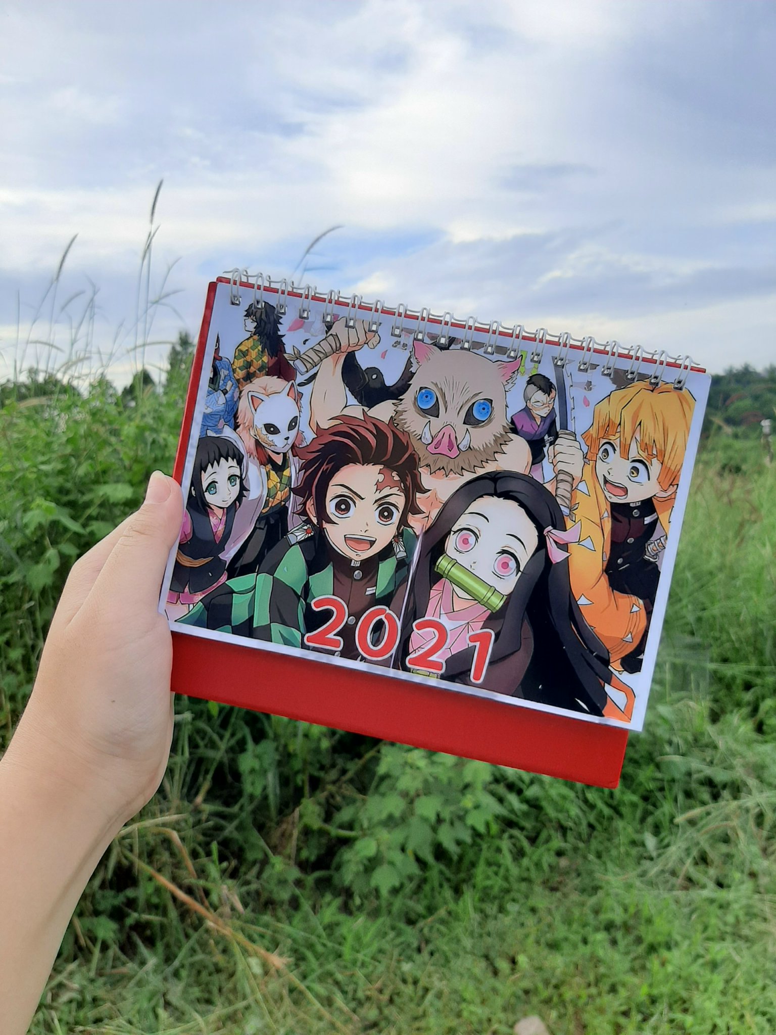 Lịch 2021 Anime - Lịch Kimetsu No Yaiba - Lịch để bàn - Baystore