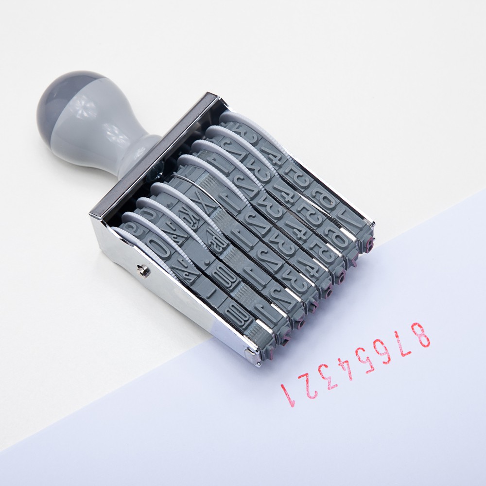Dấu xoay tay chấm mực Shiny N-xx và khay mực khô Lancer