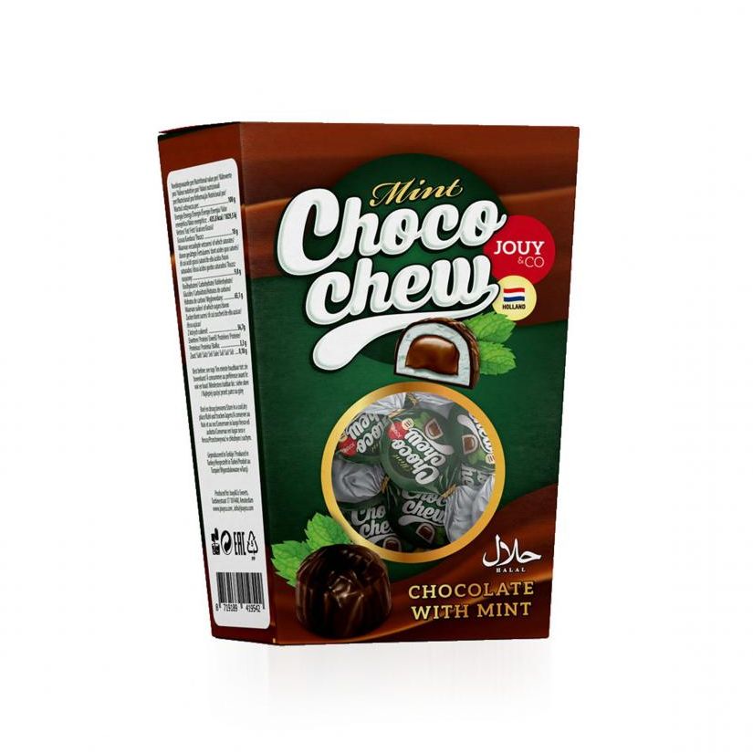Kẹo mềm sô-co-la choco chew bạc hà 150gr