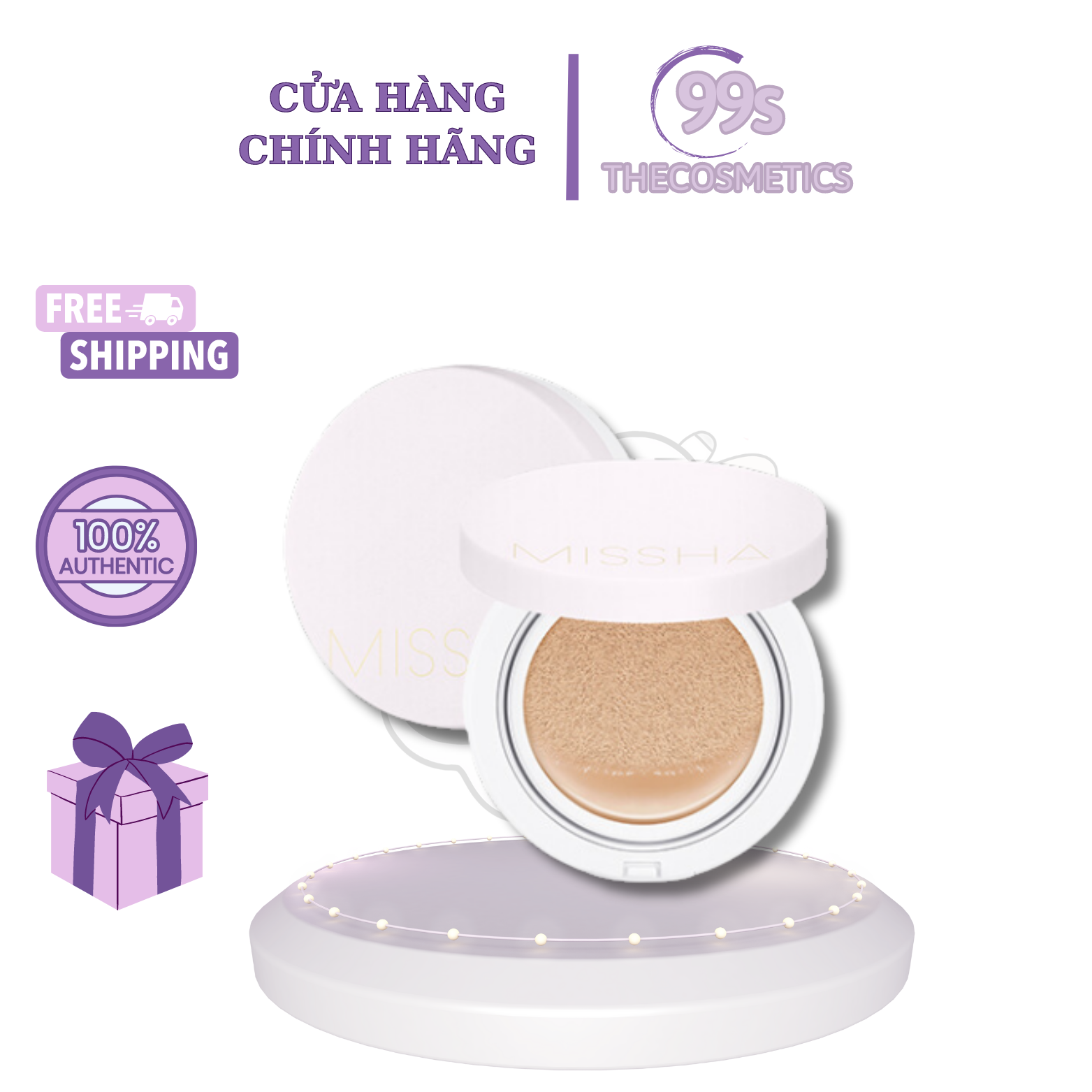 Phấn nước cushion kiềm dầu che phủ cao missha cushion spf50+/pa+++ 15g