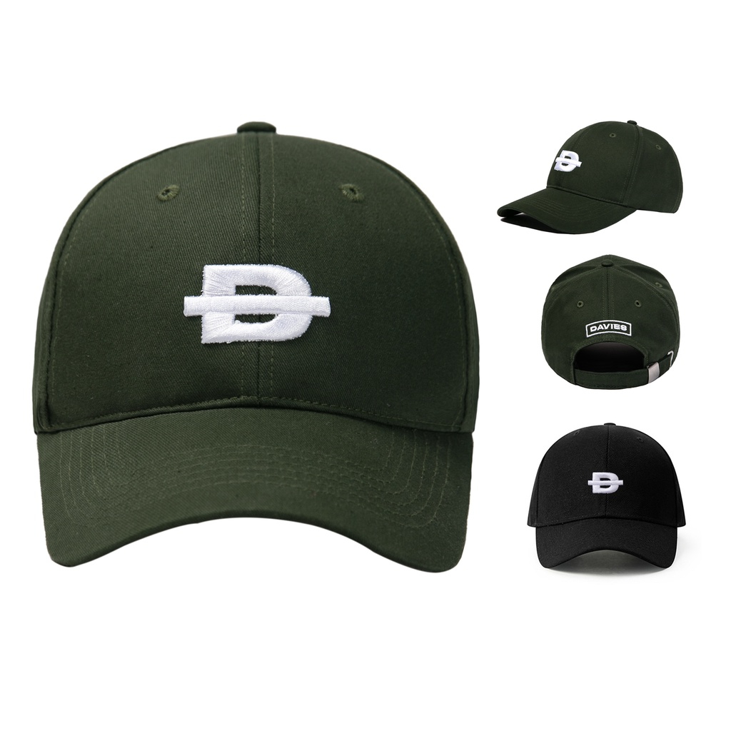 Mũ lưỡi trai đẹp màu đen nam nữ new d cap local brand davies | hat08
