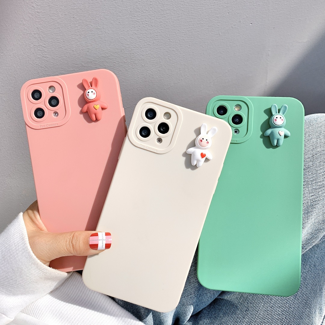Ốp lưng basic camera nổi - mẫu rabbit nổi