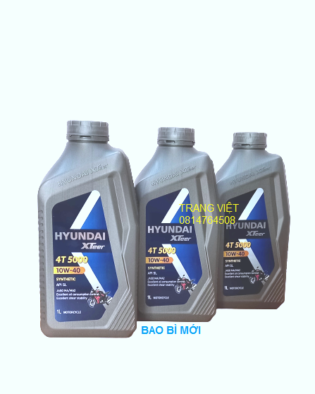 Nhớt xe máy số cao cấp HYUNDAI XTEER 4T 10W40 1L