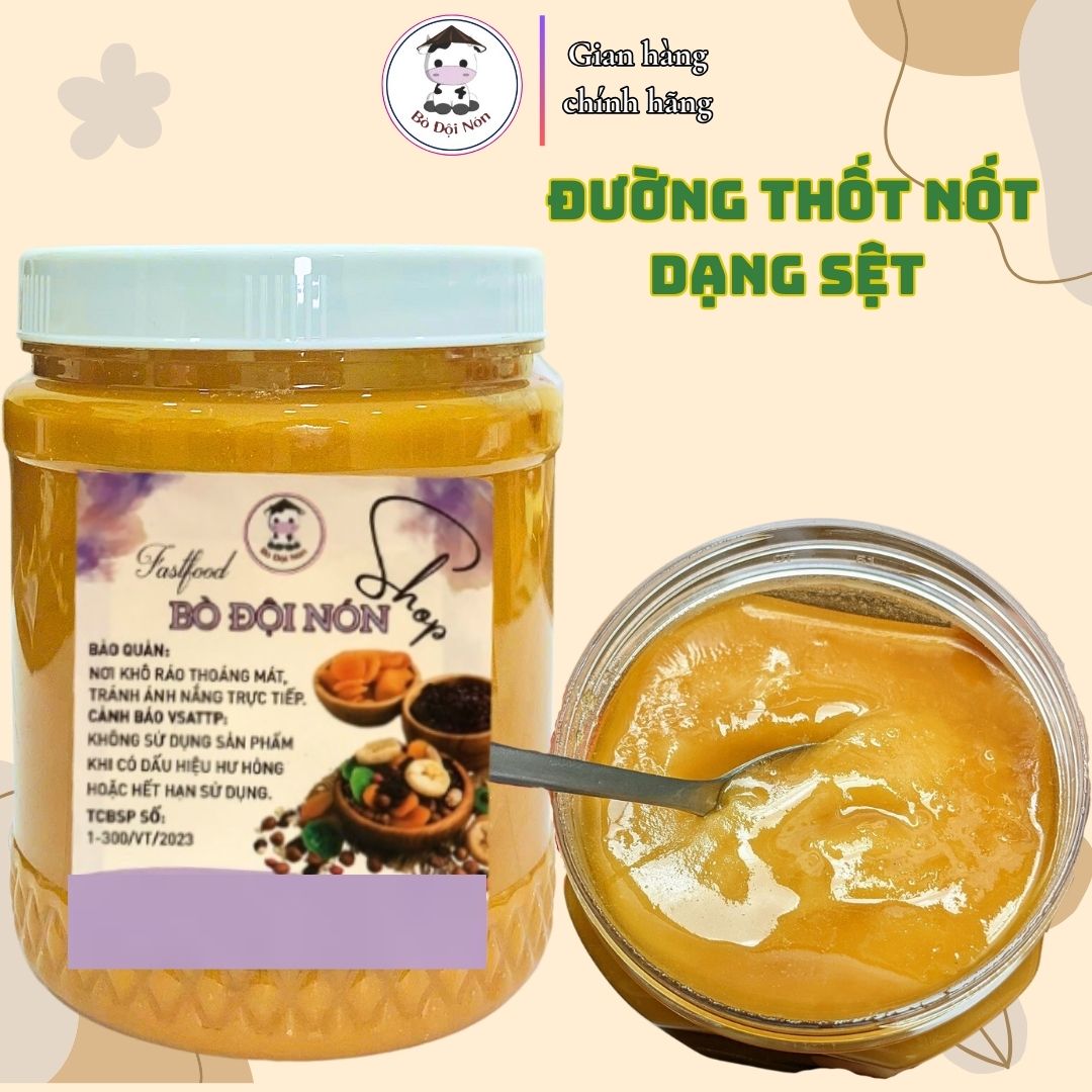 Đường Thốt Nốt Sệt An Giang 1Kg Bò Đội Nón
