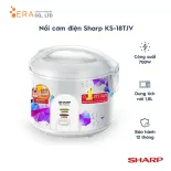 Nồi cơm điện Sharp KS-18TJV / 181TJV - Giữ ấm 5 giờ - Dùng cho gia đình 4-6 người - Hàng chính hãng