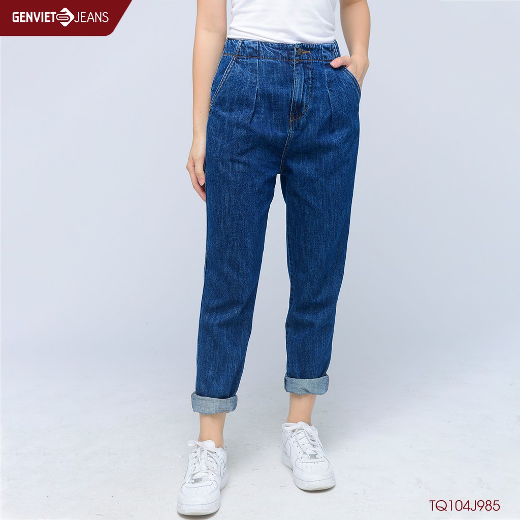Quần dài jeans nữ tq104j985 genviet