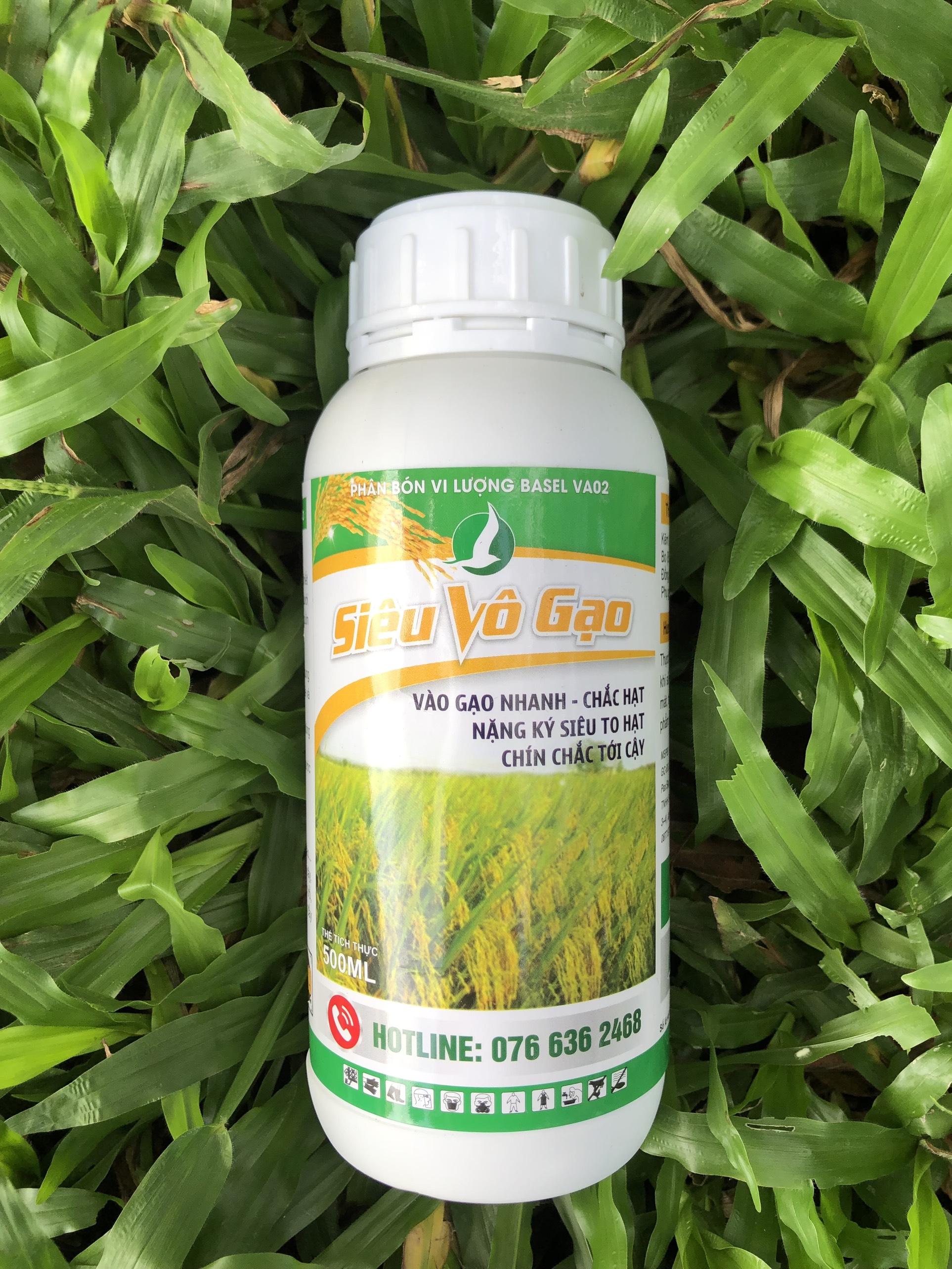 SIÊU VÔ GẠO 500ML - Phân bón vi lượng cho lúa, cứng lá, cứng cây chống đỗ ngã.