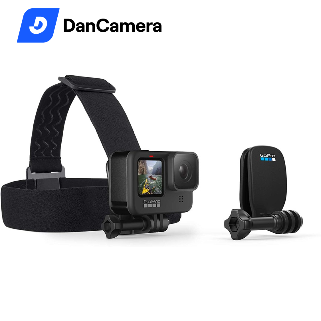 Phụ kiện GoPro Head Strap và QuickClip chính hãng| Dây đeo đầu