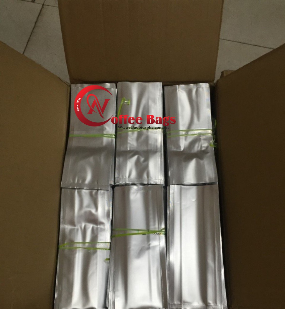 Túi 4 biên bạc, túi đựng trà/cafe