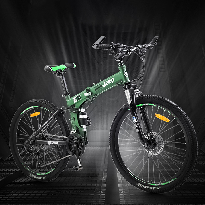 Xe đạp thể JEEP gấp gọn sành điệu khung thép siêu bền phanh đĩa cơ Xe đạp thể JEEP gấp gọn sành điệu khung thép siêu bền phanh đĩa cơ