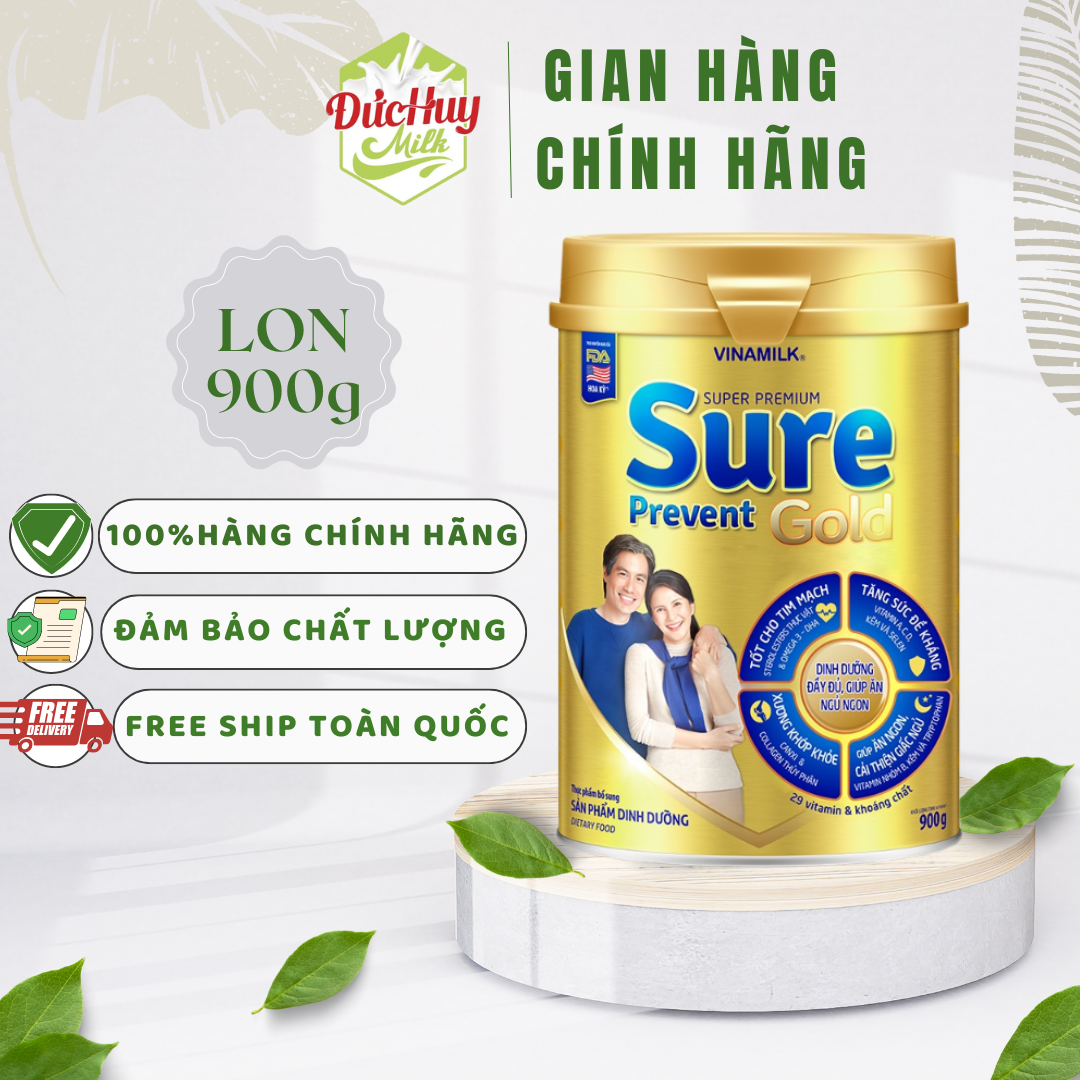Sữa bột Vinamilk Sure Prevent 900g-Duchuymilk