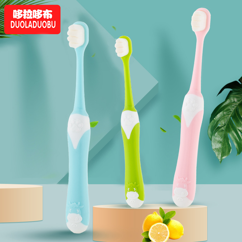 Bàn chải đánh răng bằng lông mềm mười nghìn cho trẻ em hoạt hình Bàn chải