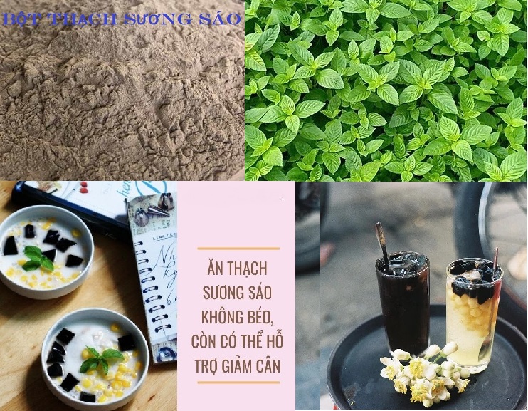Bột thạch sương sáo đen bột thạch đen cao bằng gói 100g