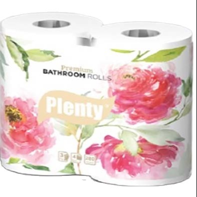 [HCM]4 Cuộn Giấy vệ sinh cao cấp PLENTY 3 Lớp 280 Tờ/cuộn