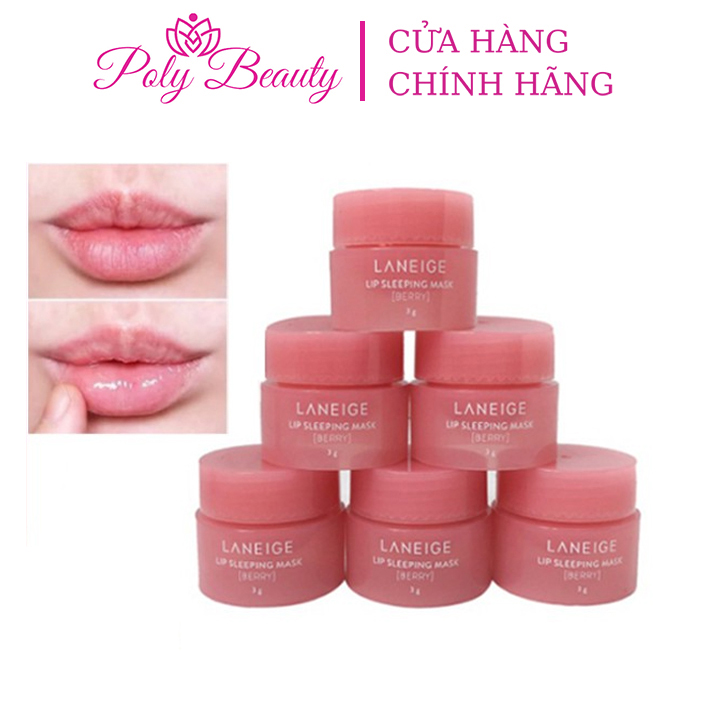 Mặt nạ ngủ môi laneige lip sleeping mask 3gr - mặt nạ môi laneige - dưỡng môi laneige - mặt nạ ngủ môi laneige 3g dưỡng ẩm, hỗ trợ giảm thâm môi, giúp môi hồng hào, căng bóng