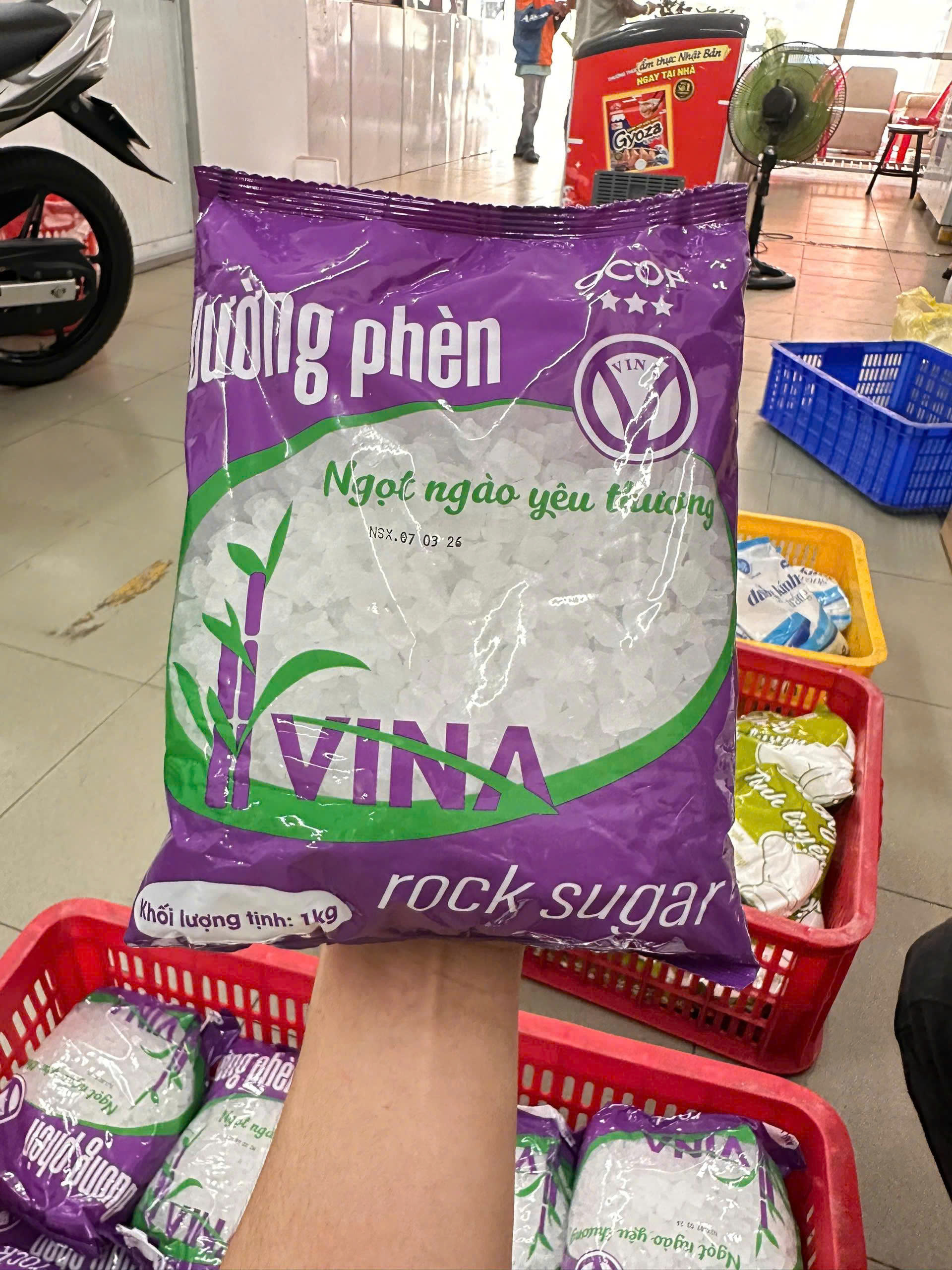 ĐƯỜNG PHÈN VINA – TÚI 1KG - NGỌT THANH TỰ NHIÊN