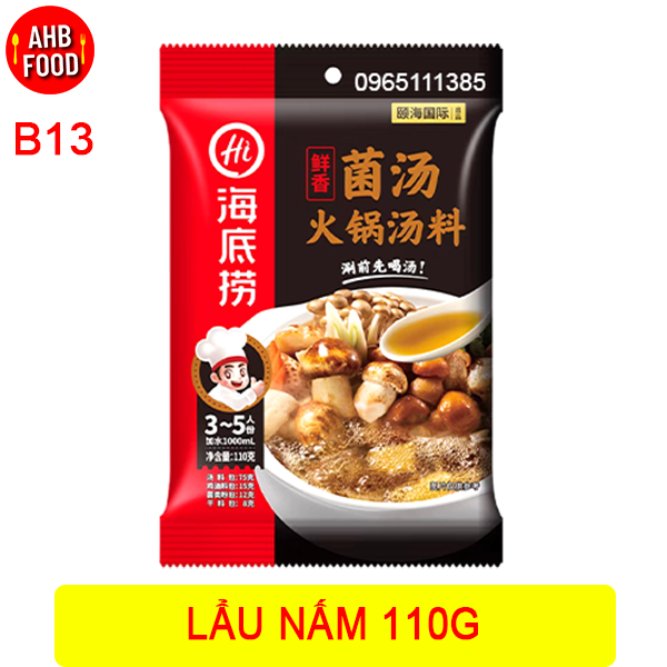 Lẩu nấm haidilao 110g